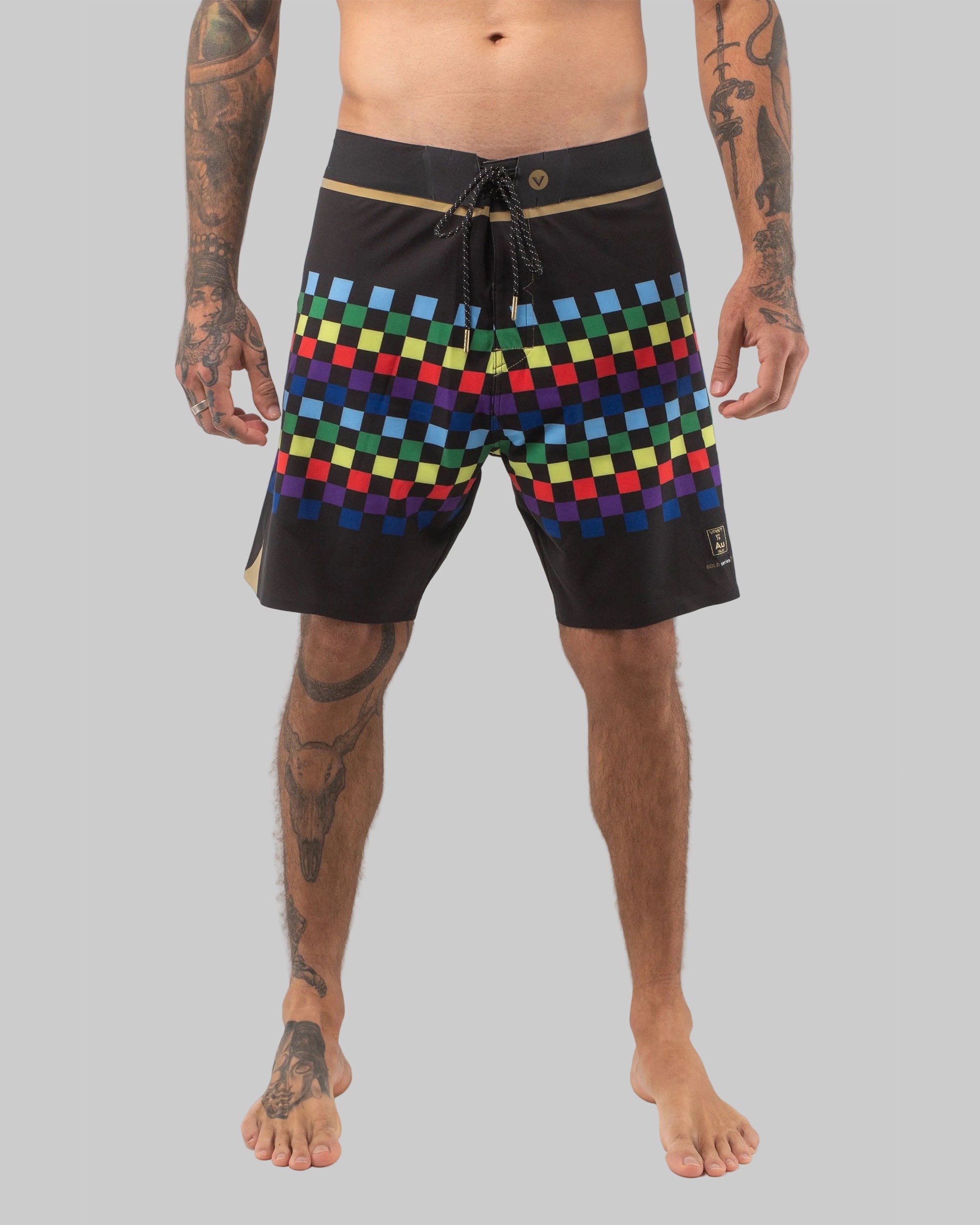 Vast. Men's Colors Gold Boardshort - Black