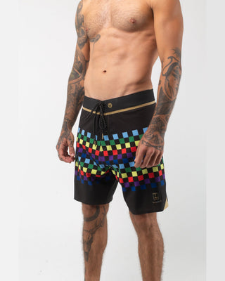Vast. Men's Colors Gold Boardshort - Black