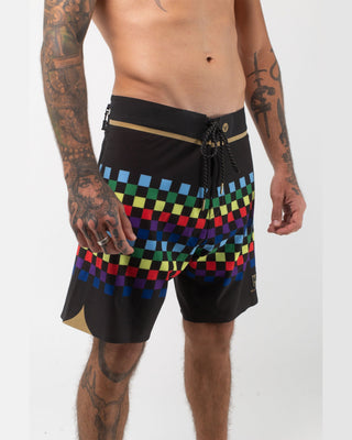 Vast. Men's Colors Gold Boardshort - Black