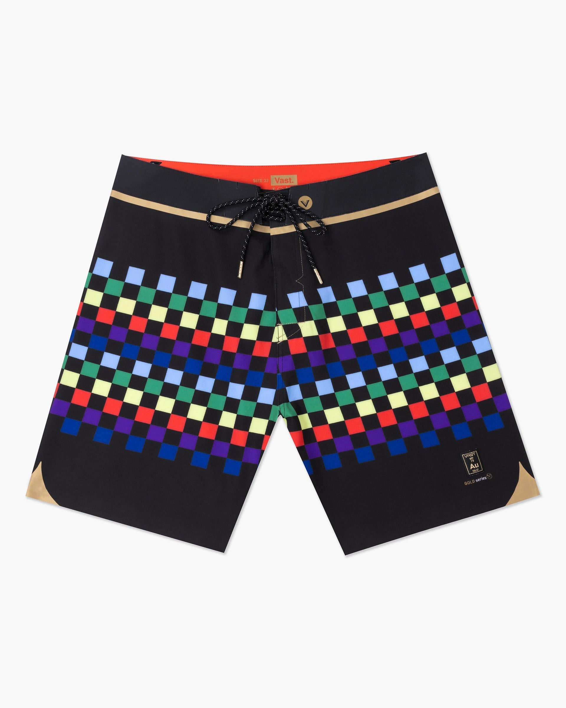 Vast. Men's Colors Gold Boardshort - Black
