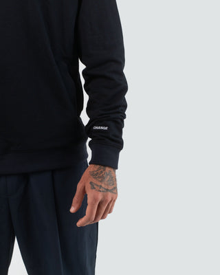 Vast. Men's Elements Lightweight Pullover Crewneck Sweatshirt - Black