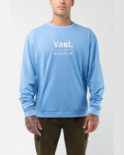 Vast. Men's Elements Lightweight Pullover - Soft Blue