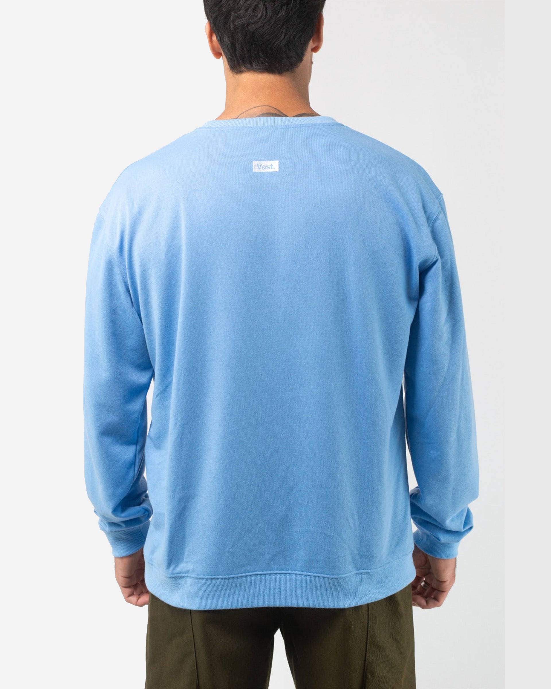 Vast. Men's Elements Lightweight Pullover - Soft Blue
