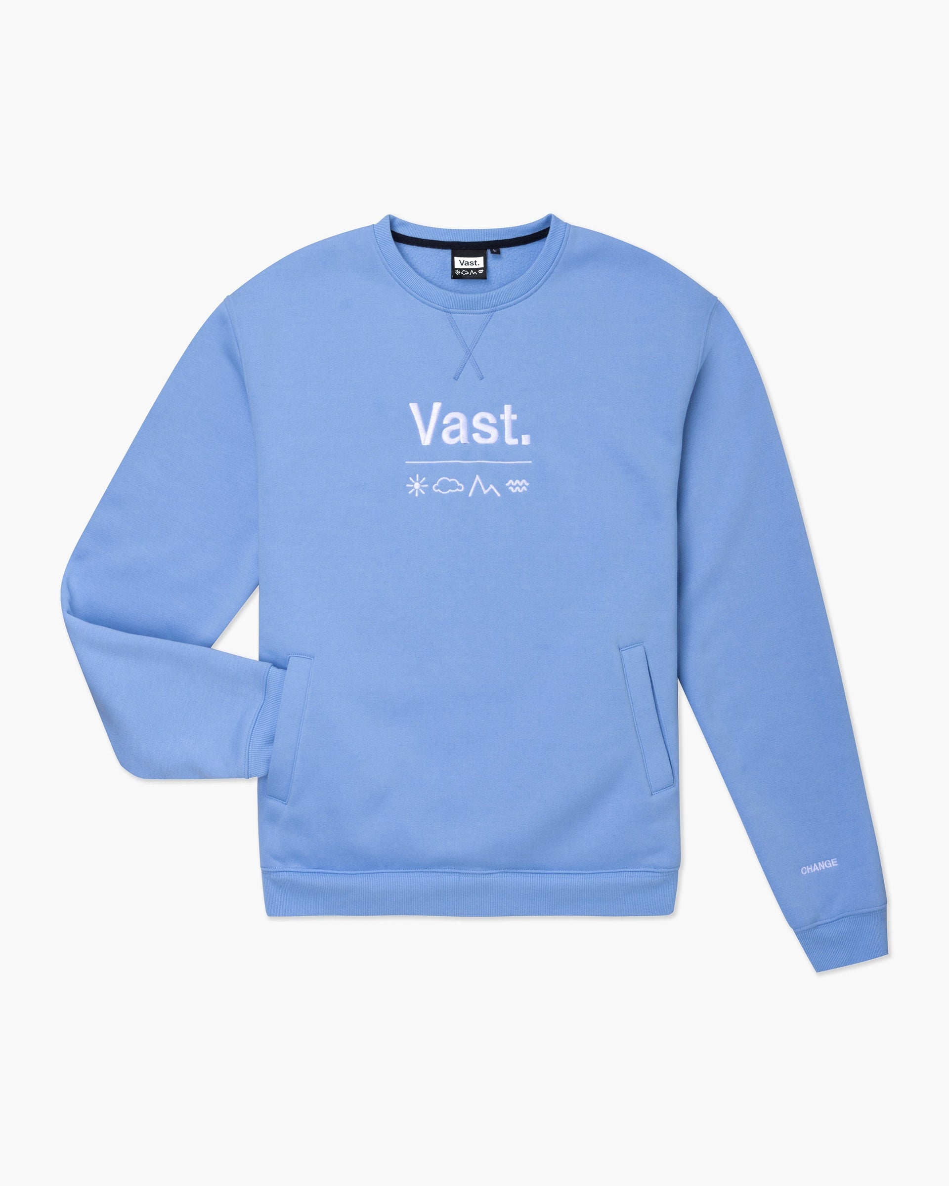 Vast. Men's Elements Lightweight Pullover - Soft Blue