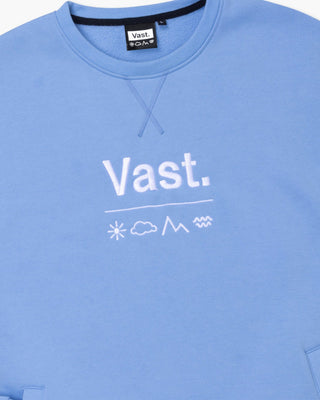 Vast. Men's Elements Lightweight Pullover - Soft Blue