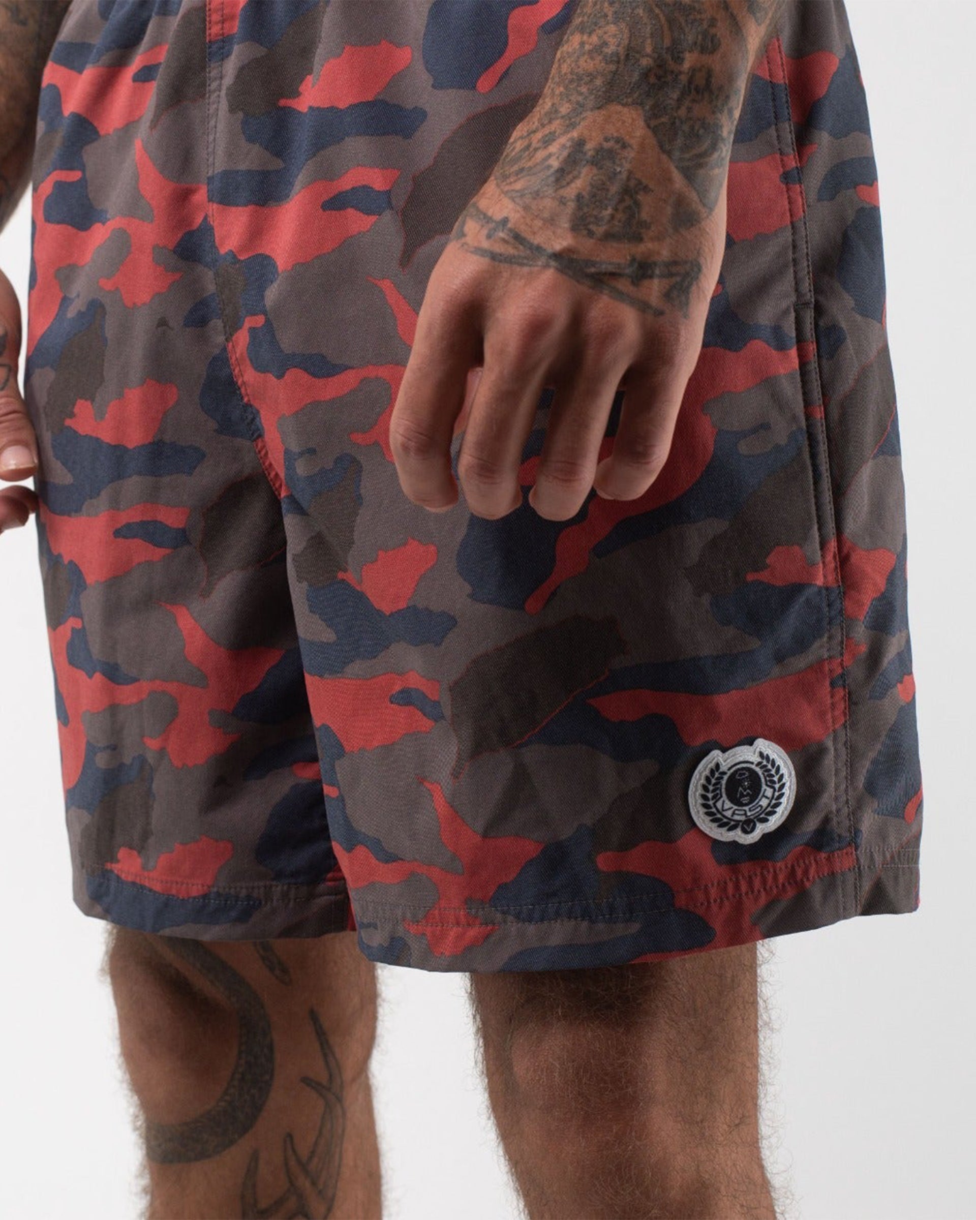 Vast Men's Floral Blend Volley Short - Camo
