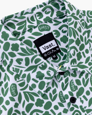 Vast. Foliage Button Up Shirt - Green