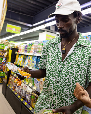 Vast. Foliage Button Up Shirt - Green
