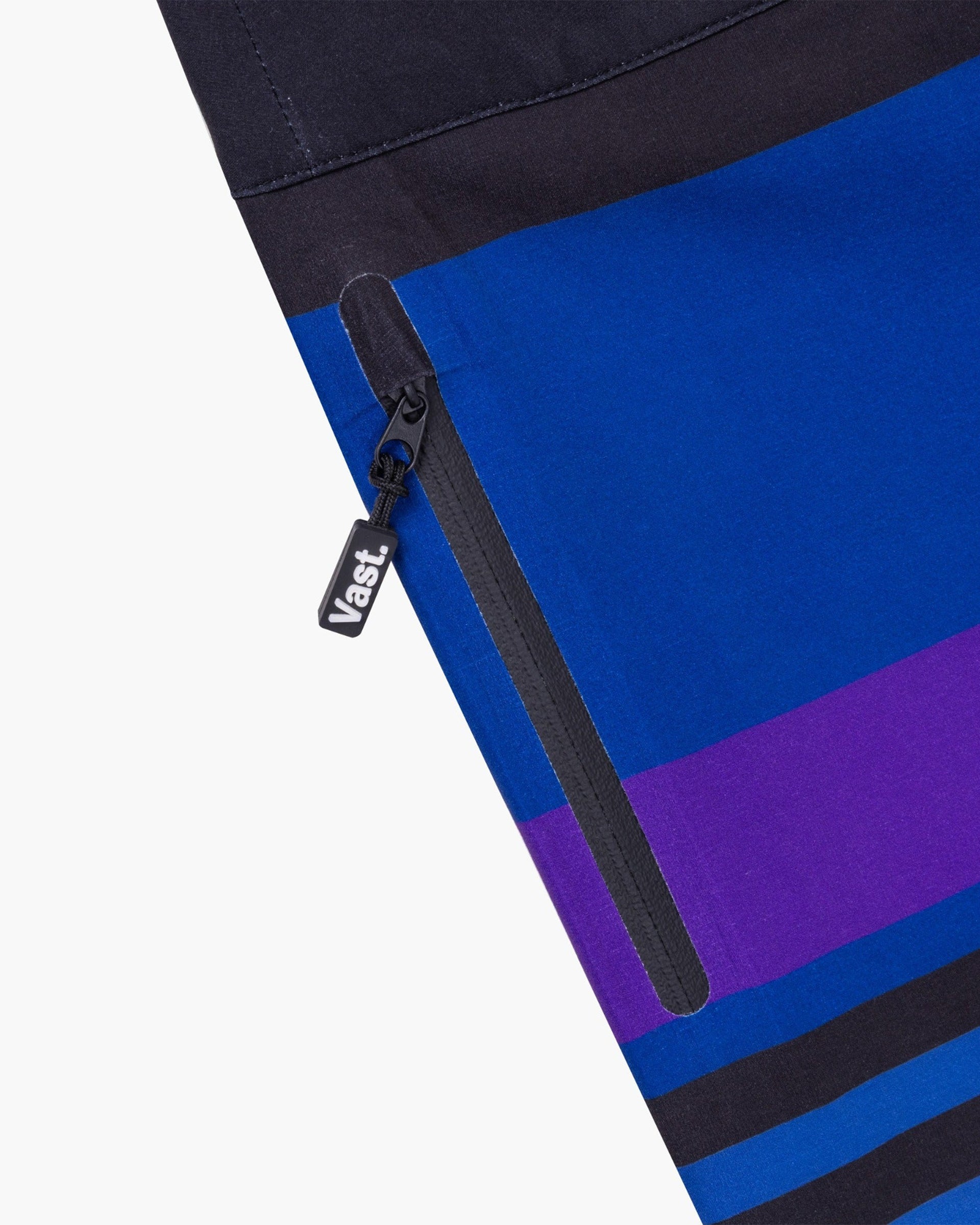 Vast. Men's Horie Stripes Gold Boardshort - Navy Multi