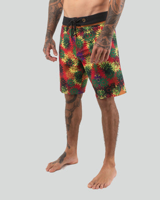 Vast. Men's Jali Vibes Copper Boardshort - Red Multi