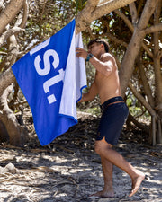 Vast. Lava Lamp Towel - Blue