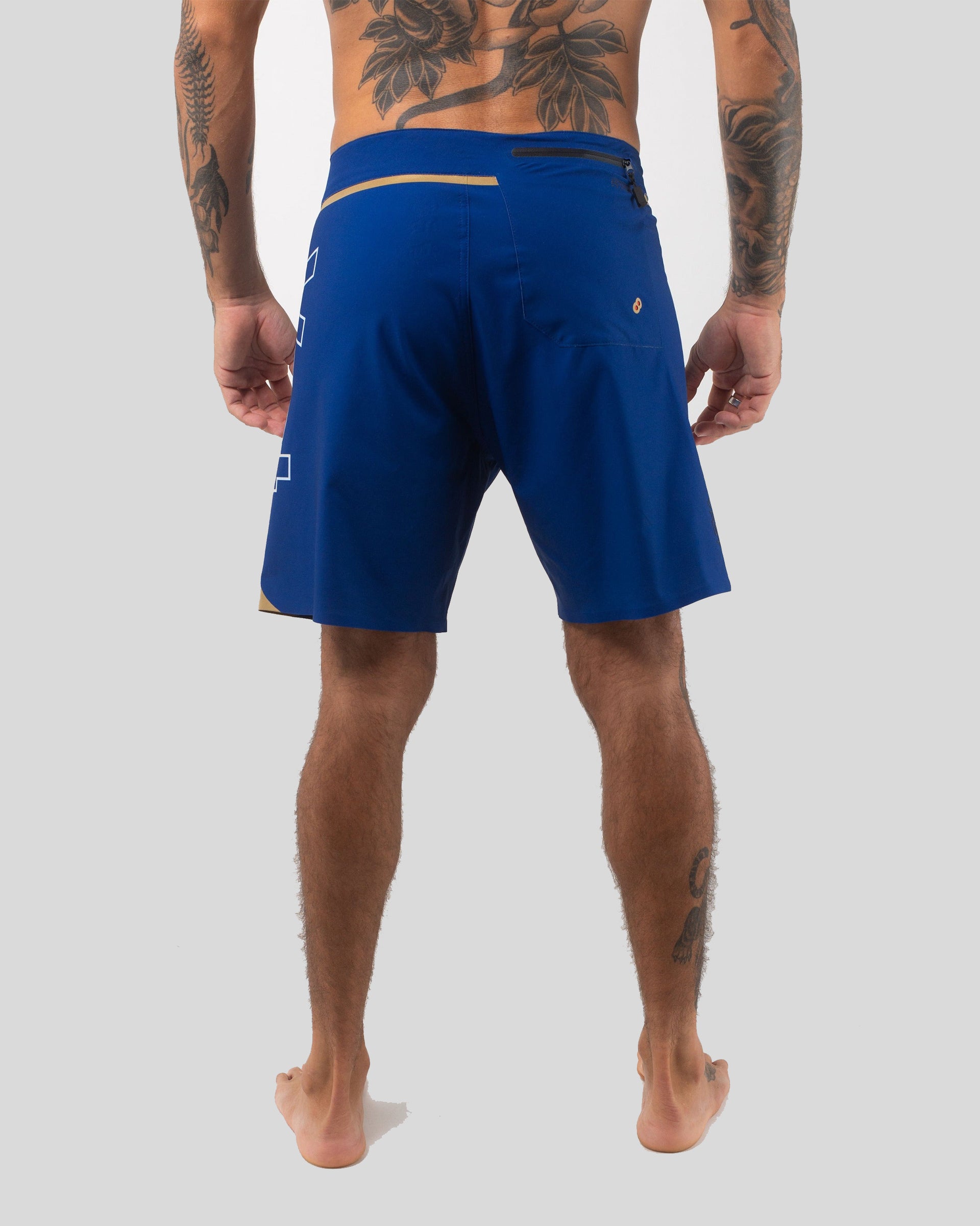 Vast. Logo Gold Boardshort - Navy