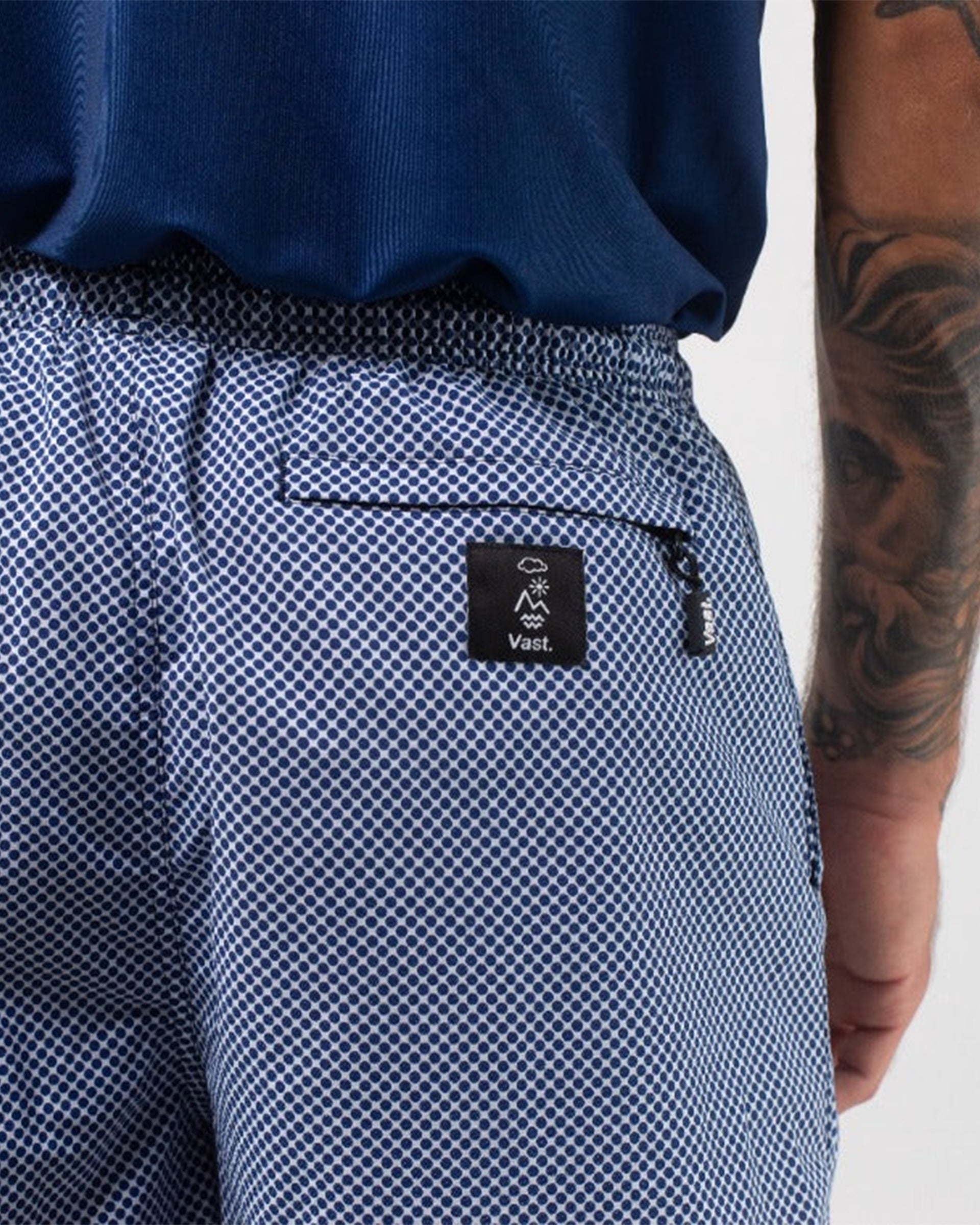 Vast. Men's Polka Volley Short - Navy