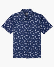 Vast. Positive Floral Button Up Shirt - Navy