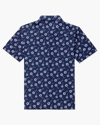 Vast. Positive Floral Button Up Shirt - Navy