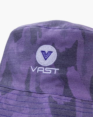 Vast. Purple Camo Bucket Hat - Purple