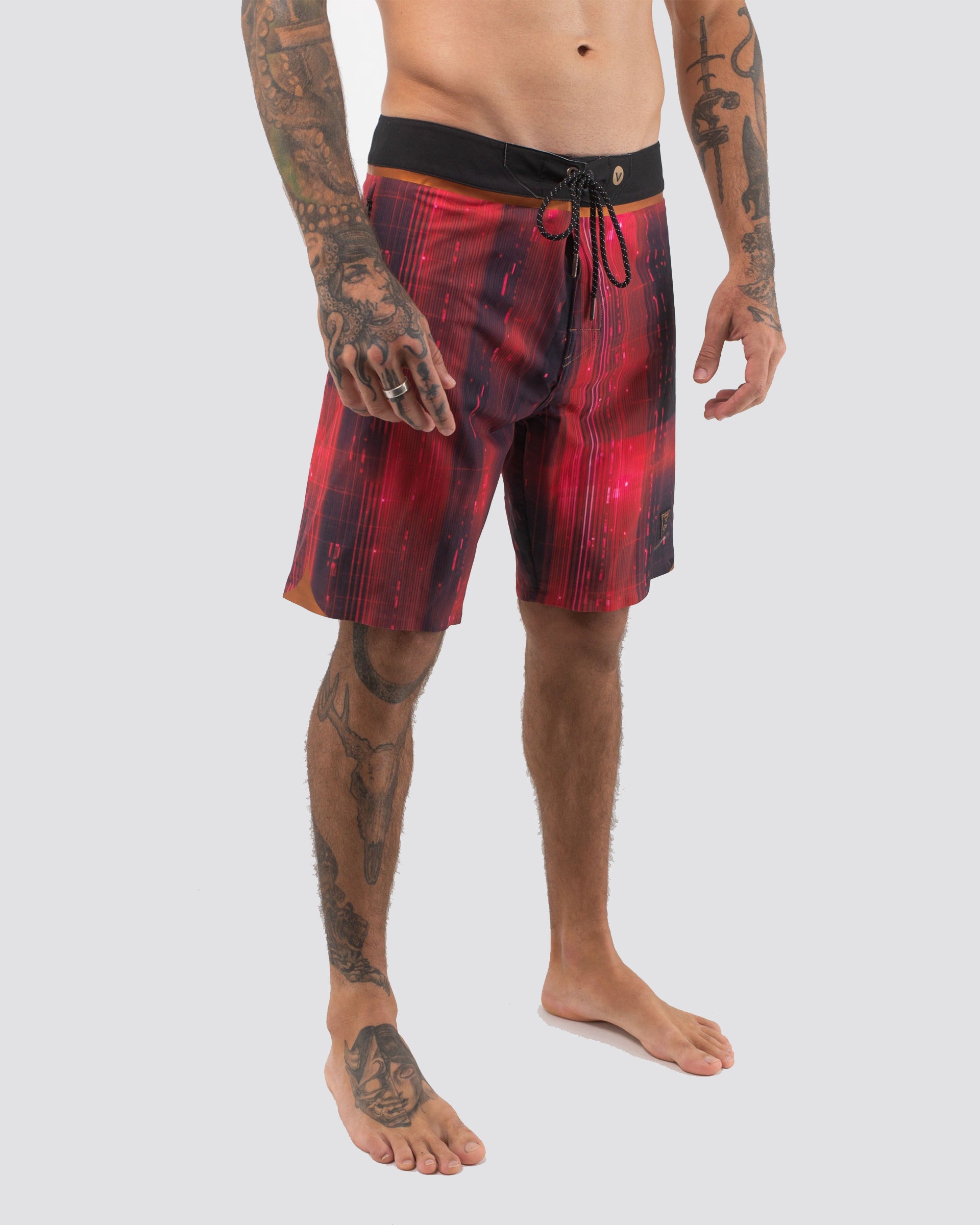 Vast. Men's Red Rum Copper Boardshort - Red