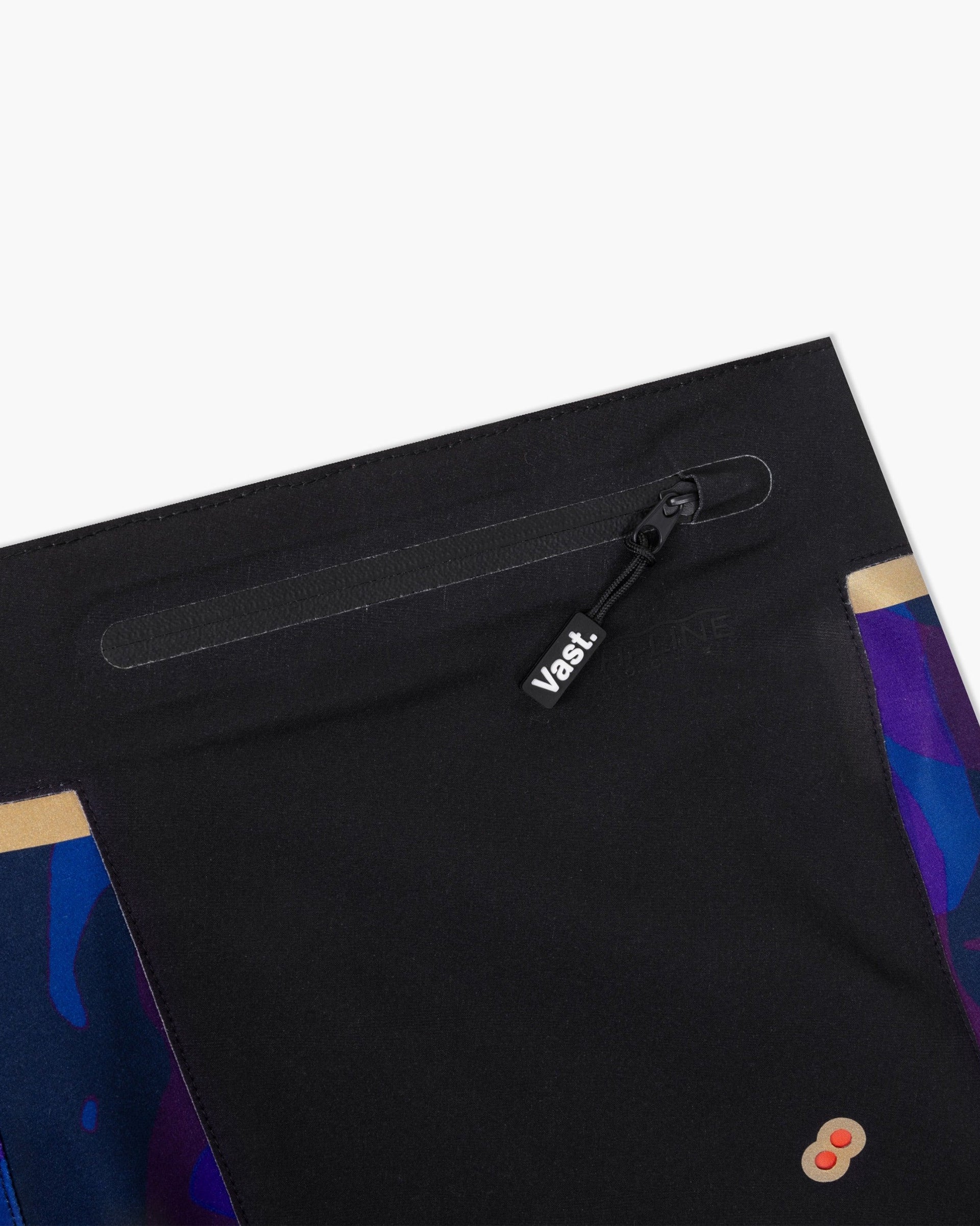 Vast. Men's Translucent Foliage Gold Boardshort - Navy Multi