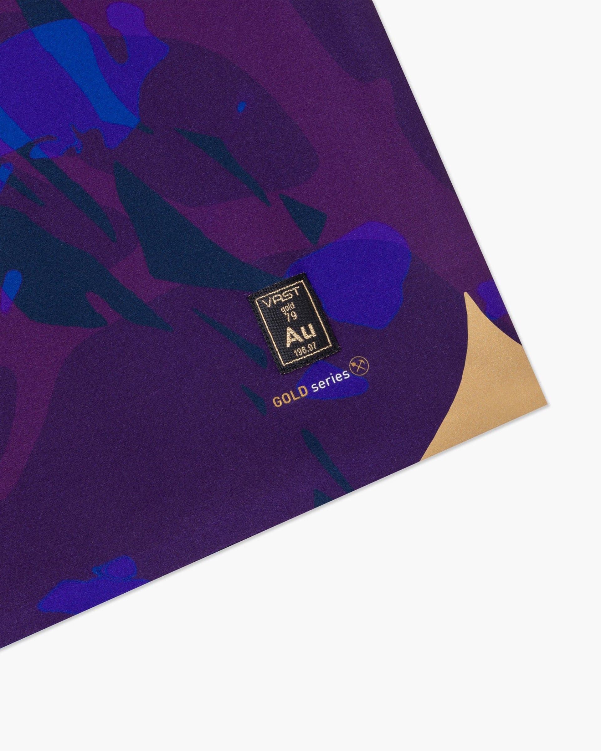 Vast. Men's Translucent Foliage Gold Boardshort - Navy Multi