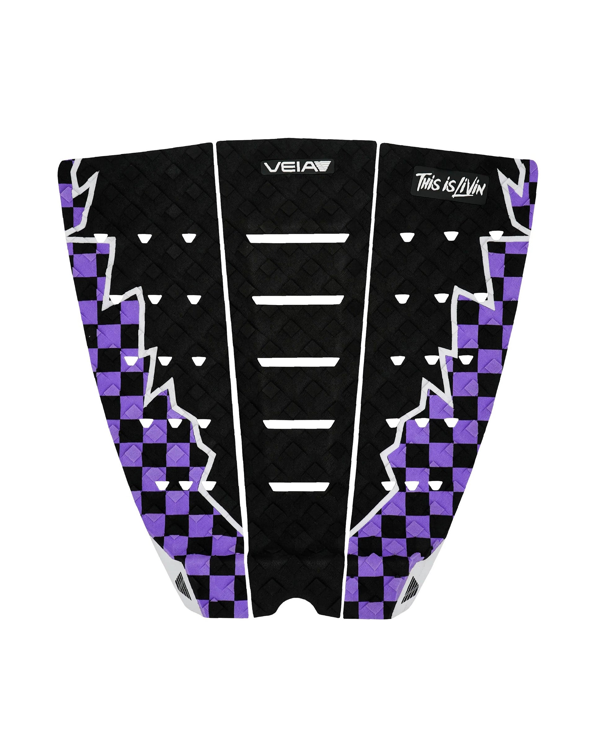 Veia This Is Livin Explorer 3 Piece Squash Pad - Purple Checkered/Night