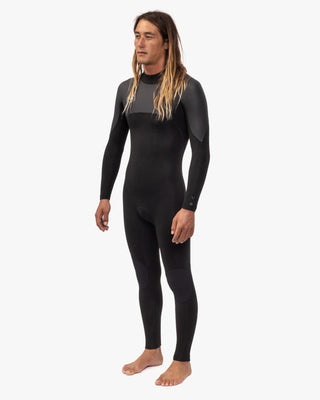 Vissla 7 Seas 3-2 Full Back Zip Wetsuit - Black Smoothie