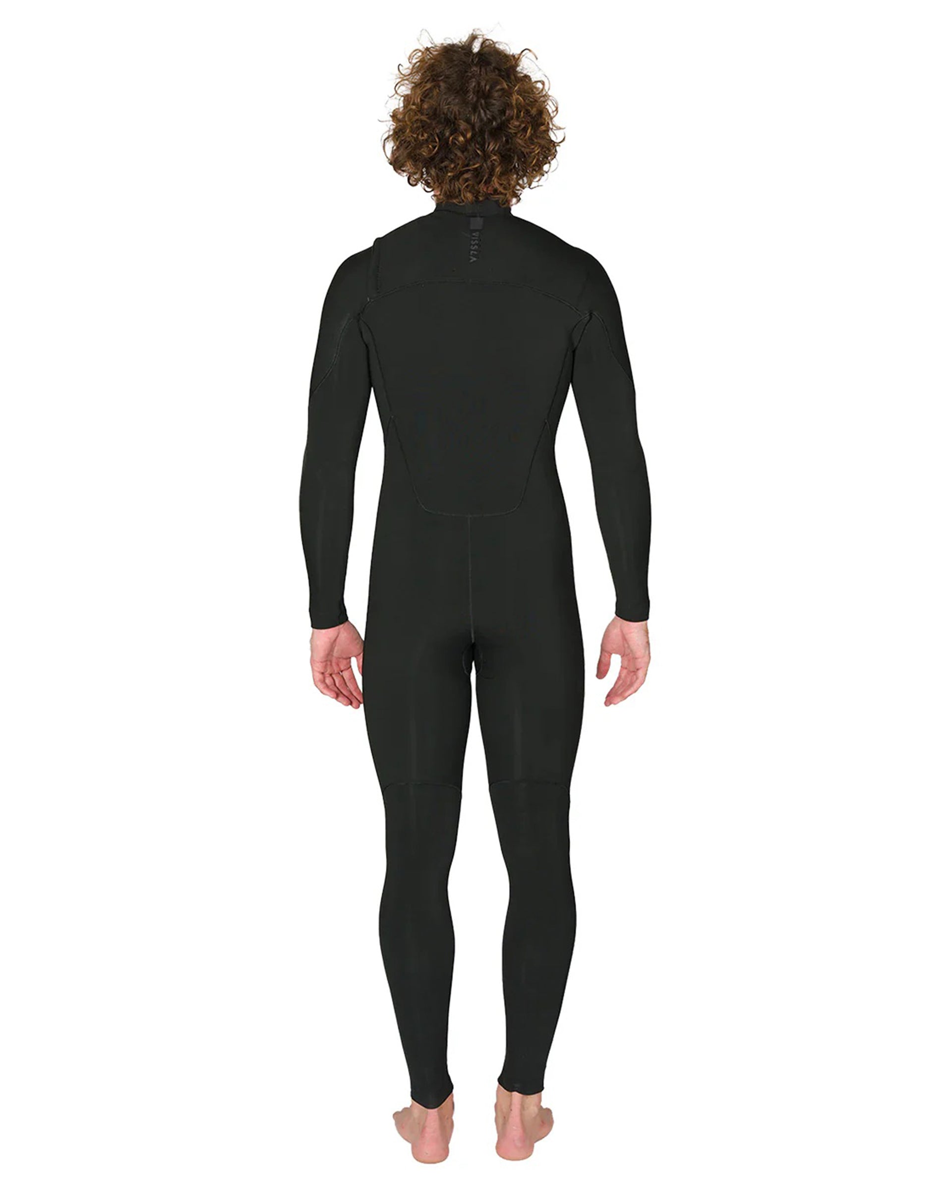 7 Seas 4-3 Full Chest Zip Wetsuit - Black