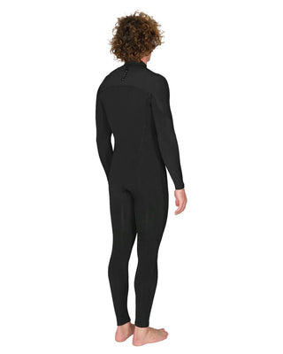 7 Seas 4-3 Full Chest Zip Wetsuit - Black