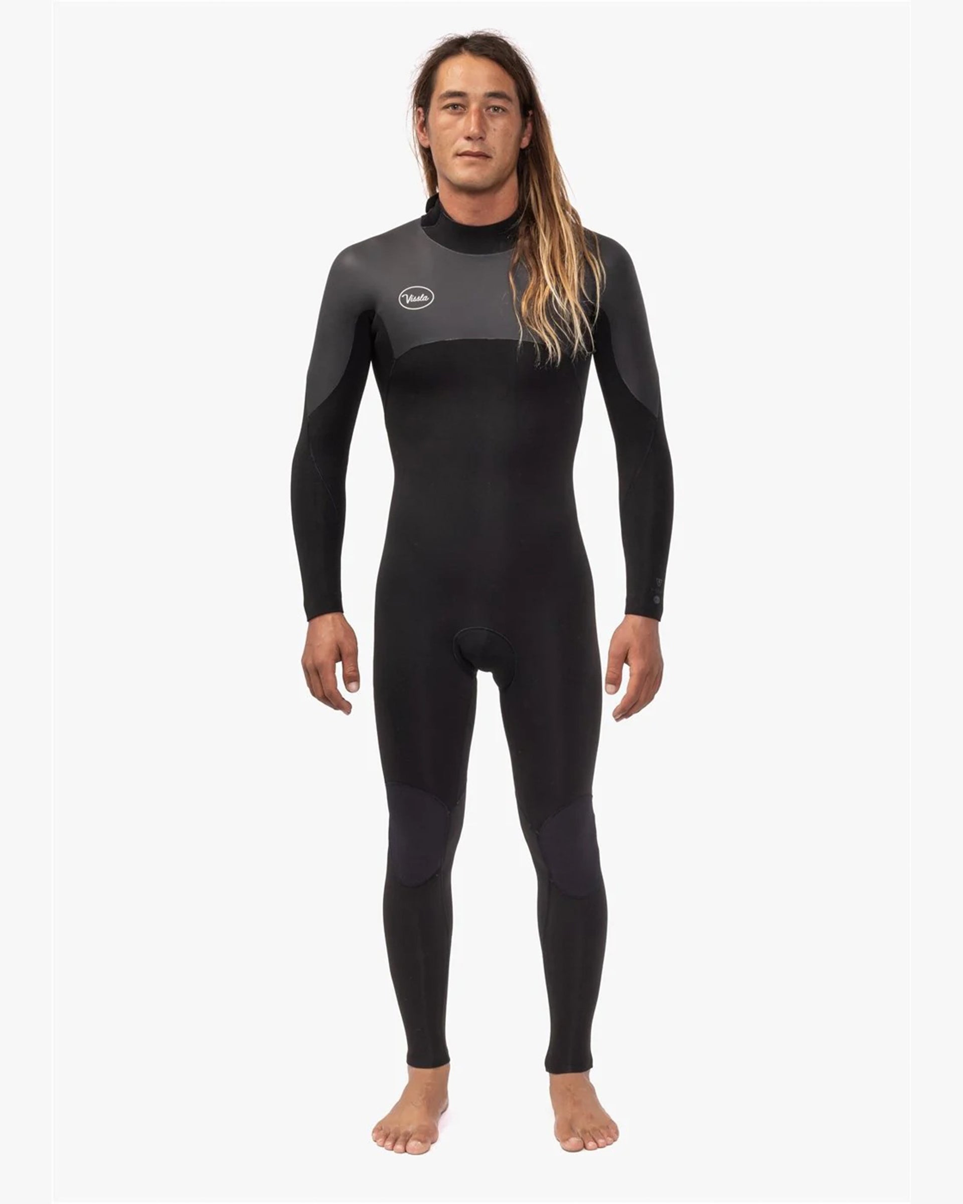 Vissla 7 Seas 4-3 Full Back Zip Wetsuit - Black Smoothie
