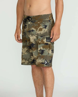 Volcom 4Th Preemo Mod 20" Boardshort - Green Combo