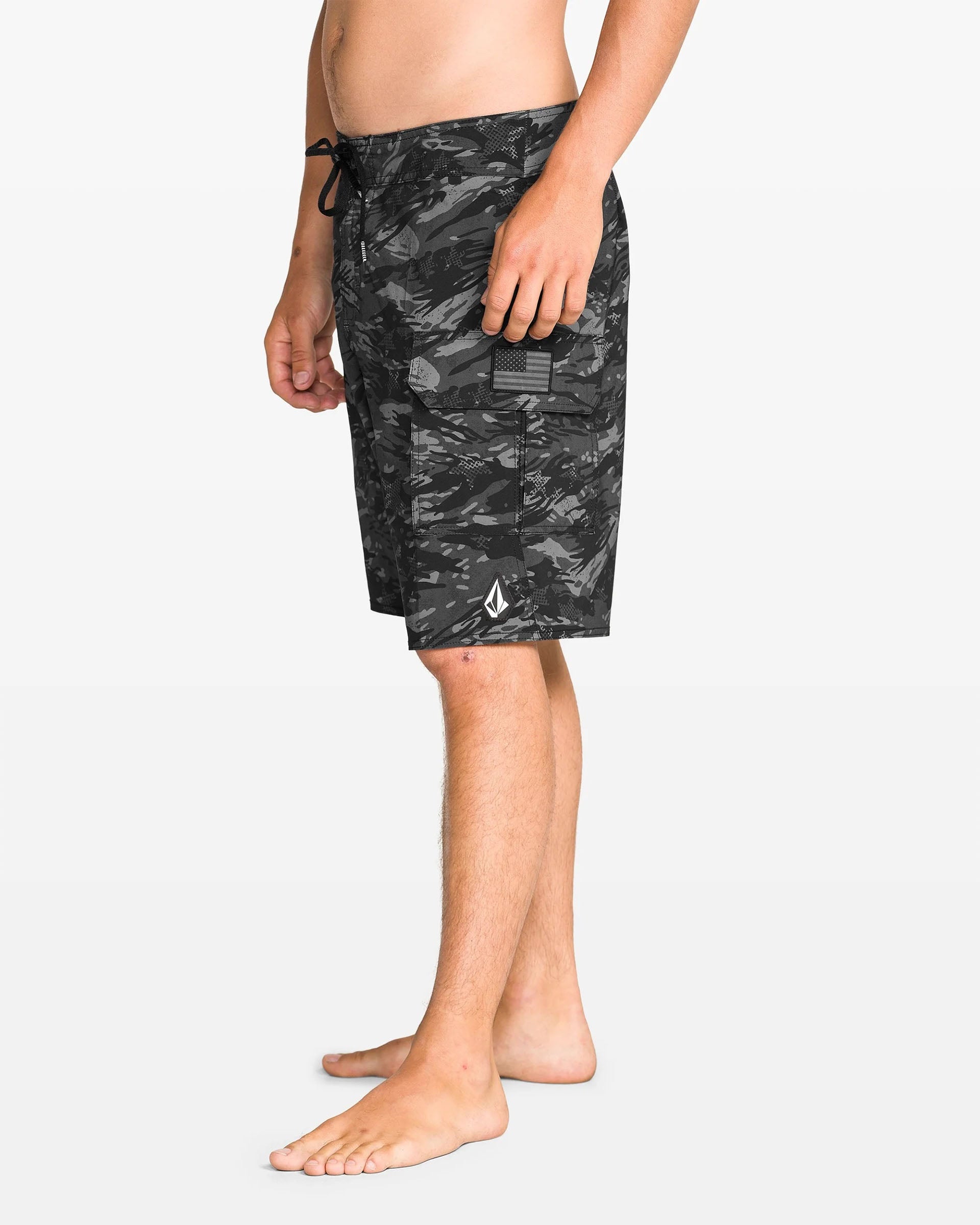 Volcom 4th Of July Preemo Mod Boardshort - Dark Charcoal