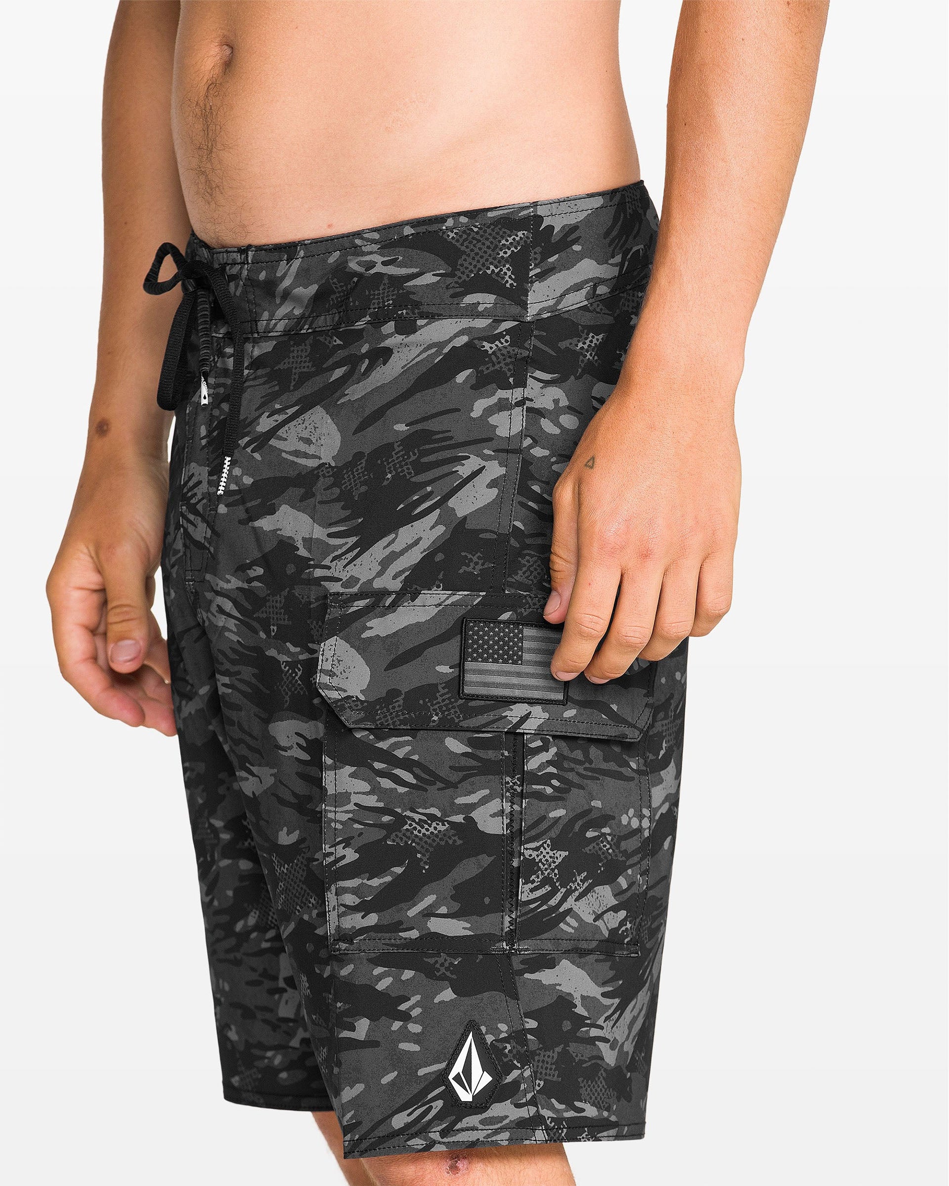 Volcom 4th Of July Preemo Mod Boardshort - Dark Charcoal
