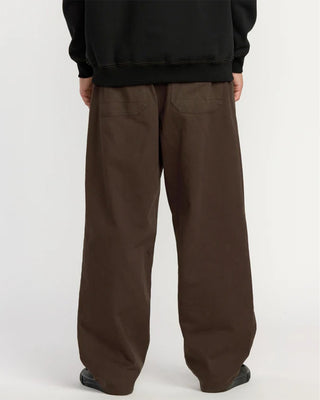 Volcom Chillow Pleat Elastic Waist Pant - Cacao