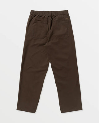 Volcom Chillow Pleat Elastic Waist Pant - Cacao