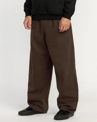 Volcom Chillow Pleat Elastic Waist Pant - Cacao