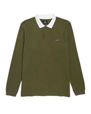 Volcom Curbstone Long Sleeve Polo - Sage Leaf