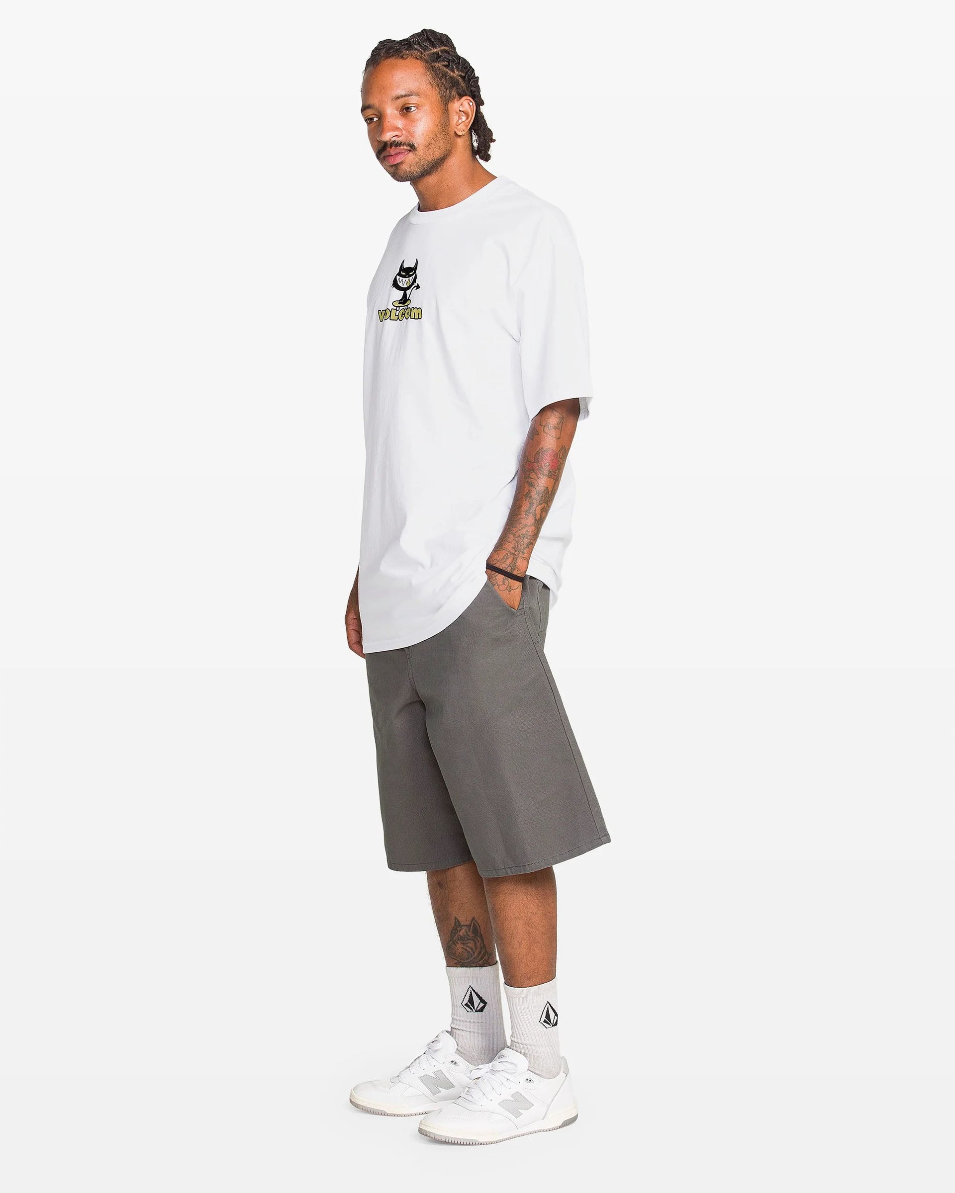Volcom Devilish Short Sleeve Tee - White