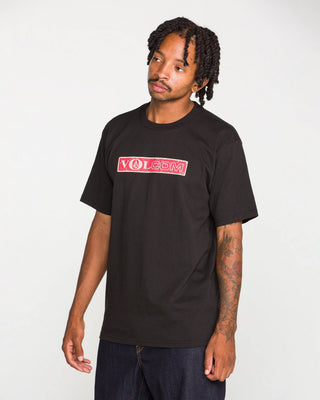 Volcom Dual Euro Short Sleeve T-Shirt - Black