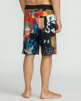 Volcom Featured Artist Seth Conboy Mod 20" Boardshorts - Black