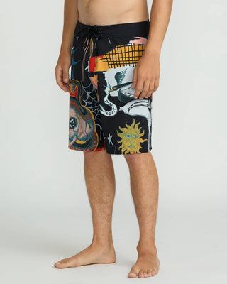 Volcom Featured Artist Seth Conboy Mod 20" Boardshorts - Black