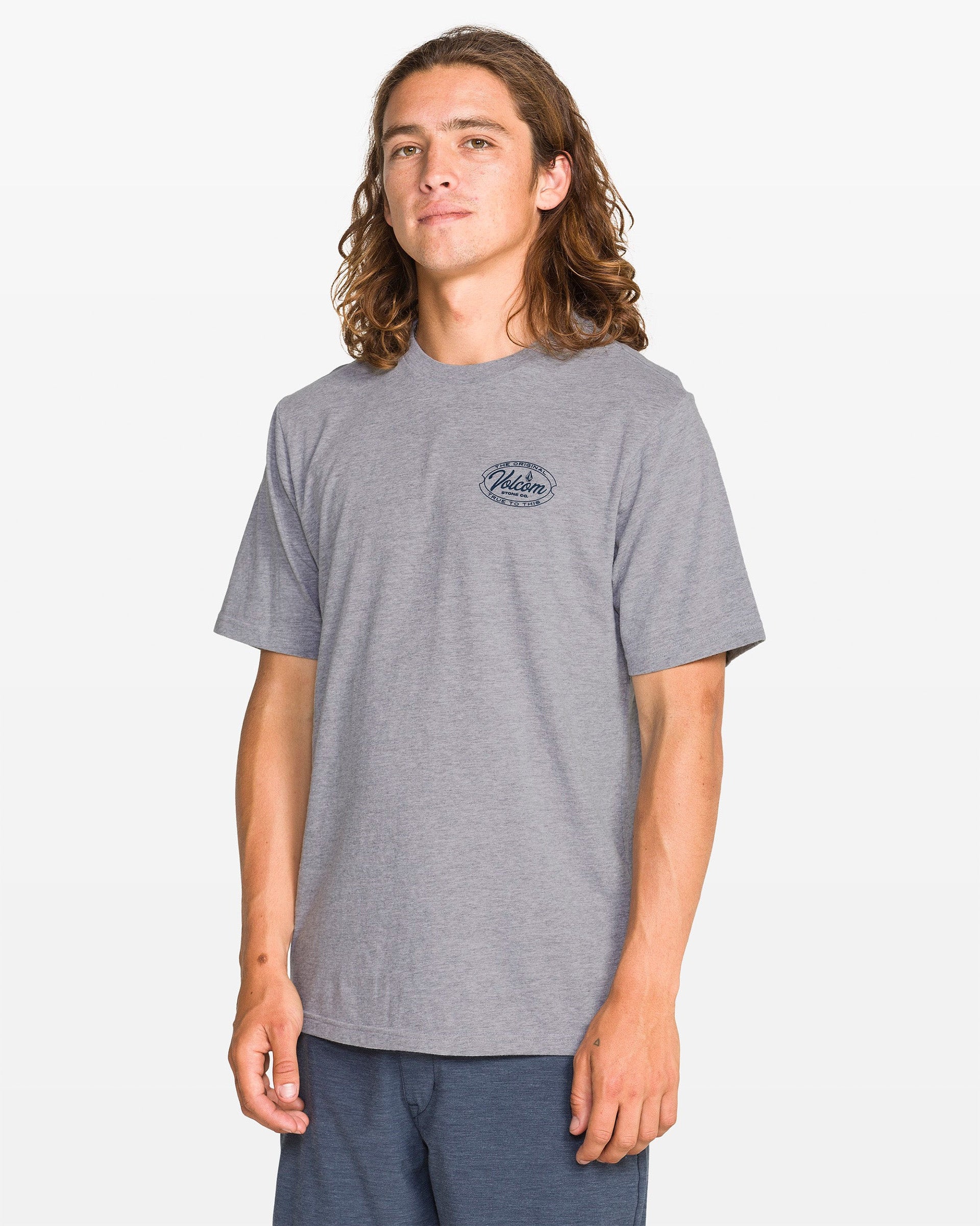 Volcom Garaged Short Sleeve T-Shirt - Heather Grey