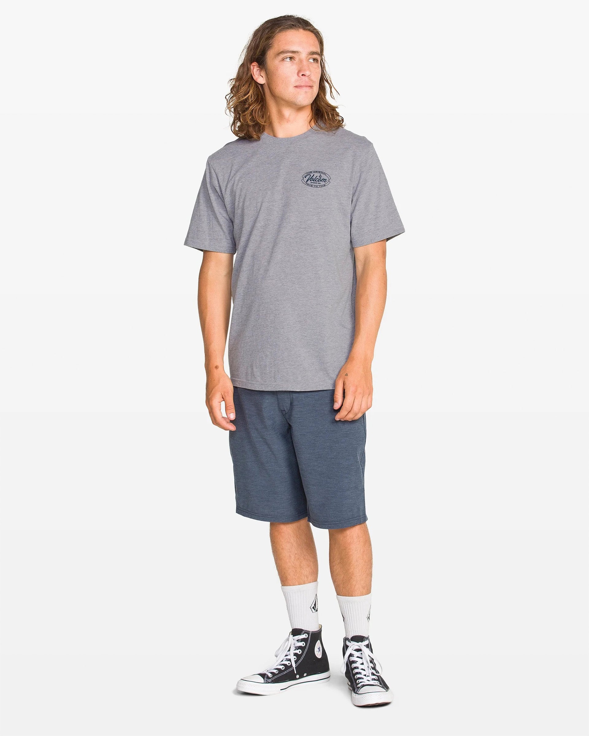 Volcom Garaged Short Sleeve T-Shirt - Heather Grey