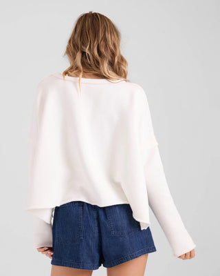 Volcom Women's Gnarly Sweatshirt - Star White