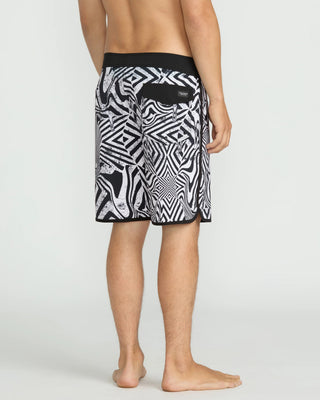 Volcom Infuse Scallop Mod 19" Boardshort - White/Black