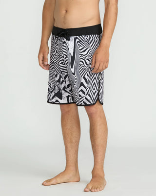 Volcom Infuse Scallop Mod 19" Boardshort - White/Black