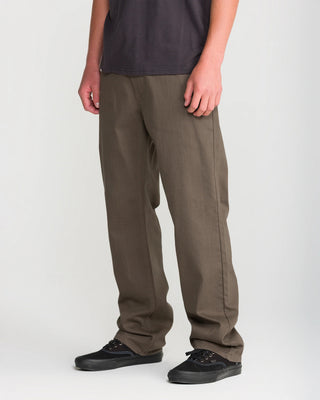 Volcom Kinkade Slub Pants - Major Brown