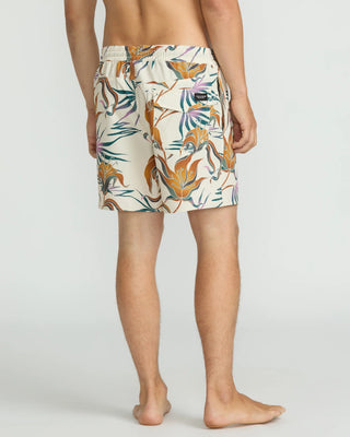 Volcom Lido Print 16" Trunks - Dirty White