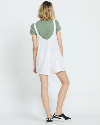 Volcom Women's Lil Tie Strap Romper - White