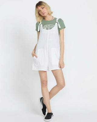 Volcom Women's Lil Tie Strap Romper - White