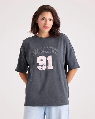 Volcom Women's Line Up Base Tee - Vintage Black