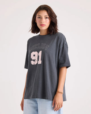 Volcom Women's Line Up Base Tee - Vintage Black